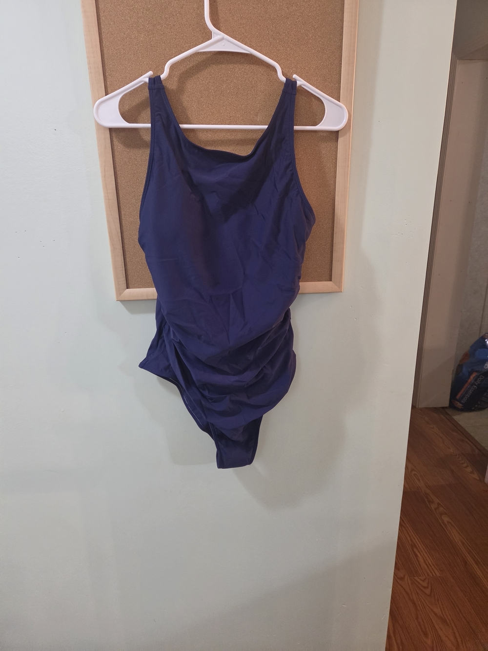 Sleek Navy One-Piece Swimsuit - Classic Solid Swimwear
